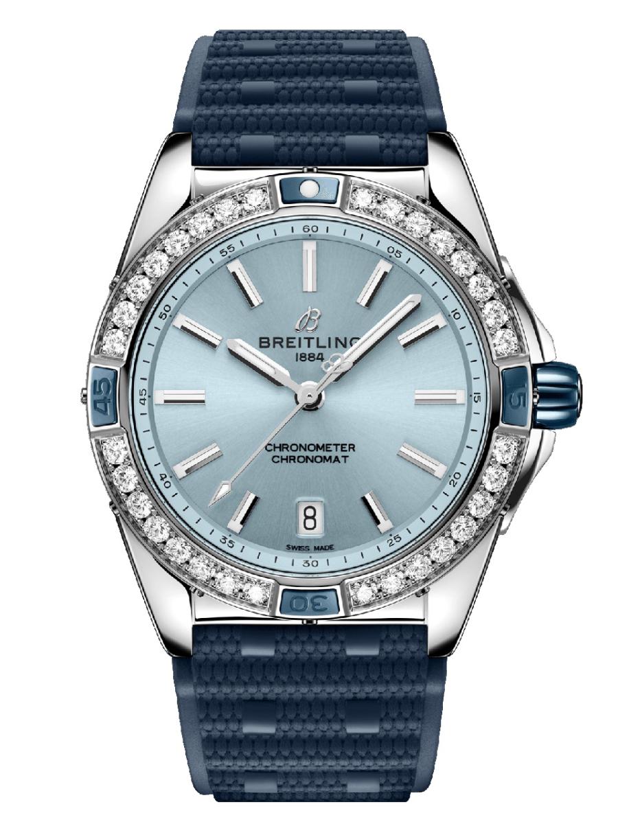 ブライトリング アイスブルー スーパー クロノマット オートマチック 38