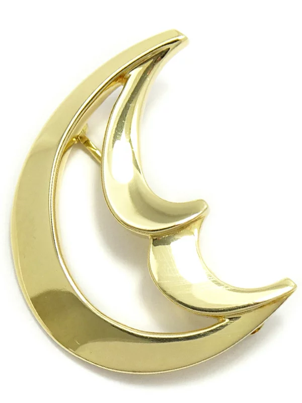 K10 三日月モチーフブローチ