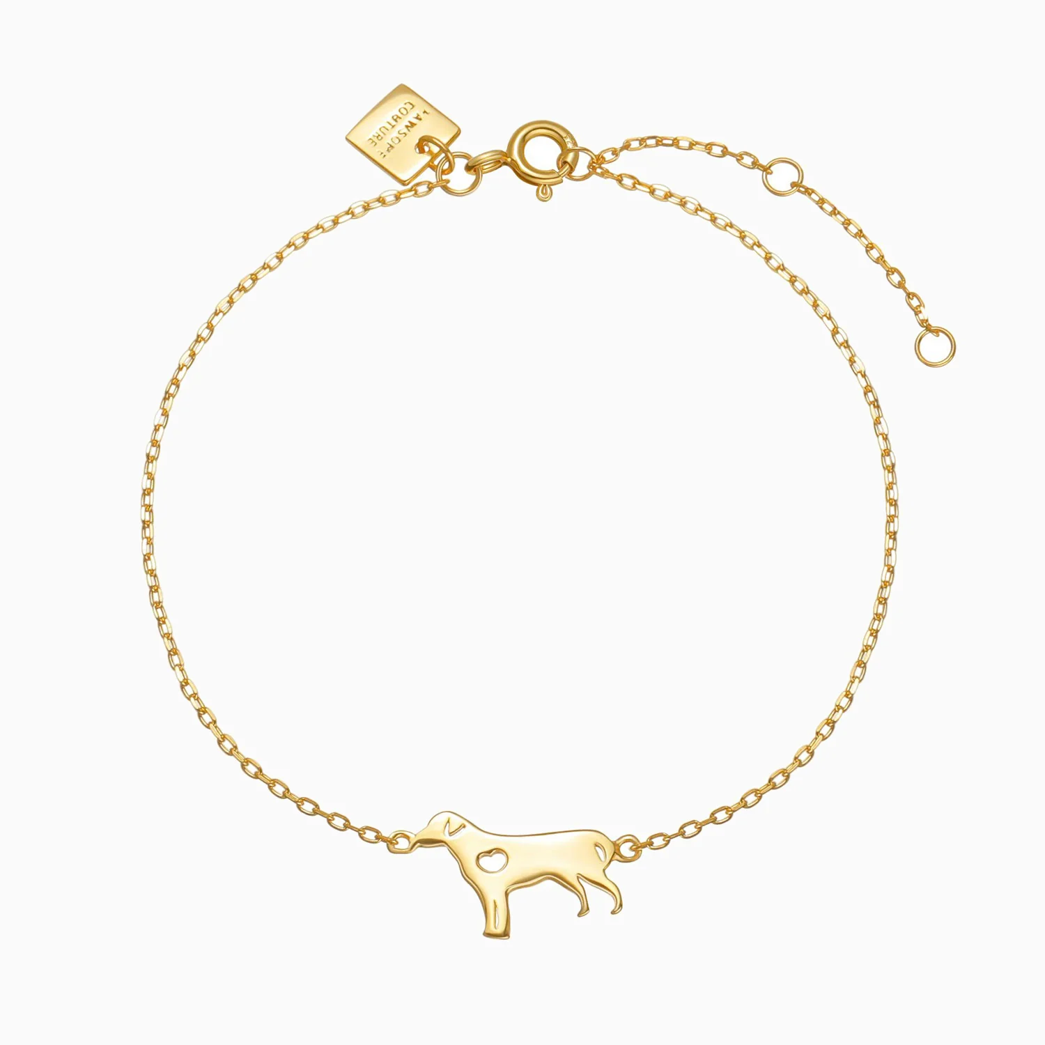 K9 ハートモチーフブレスレット