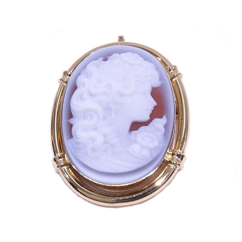 K14 カメオブローチ